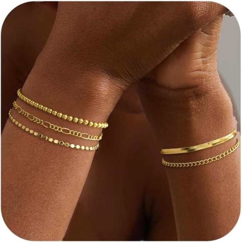 Gold Bracelet Set for Women